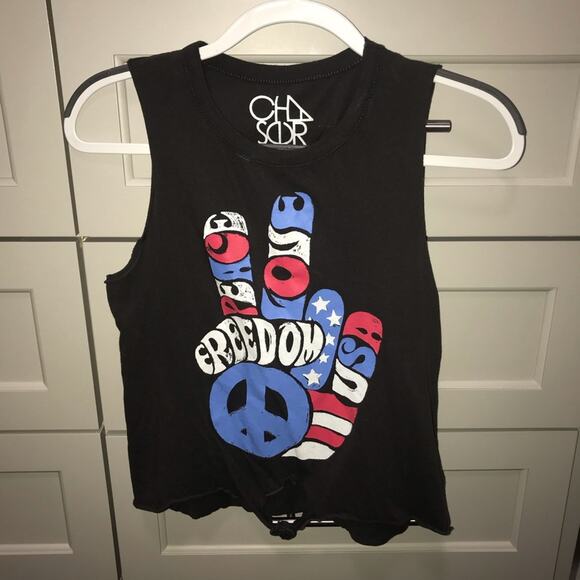 Freedom Fingers Tie-Front Tank Small - Picture 3 of 7